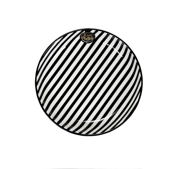 Table Matters BonBon Stripes 8 inch Coupe Plate - 0