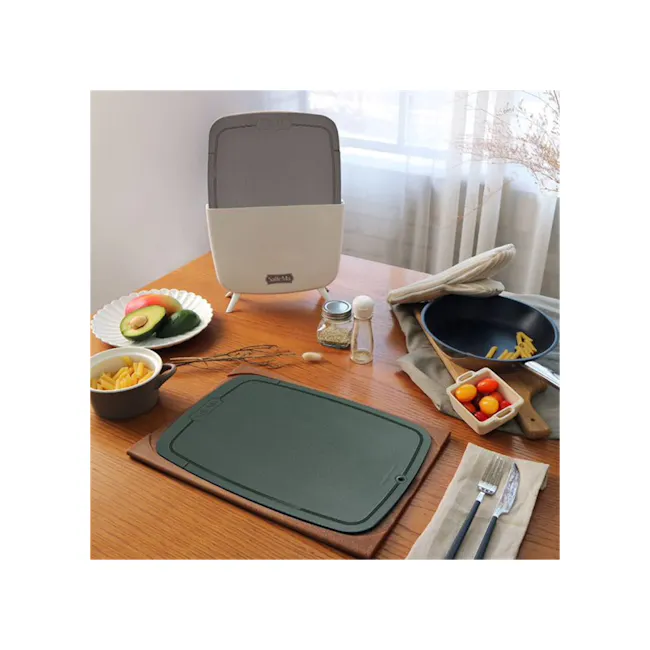 SalleMa Premium TPU Cutting Board Set (Black Sesame Latte) - 2