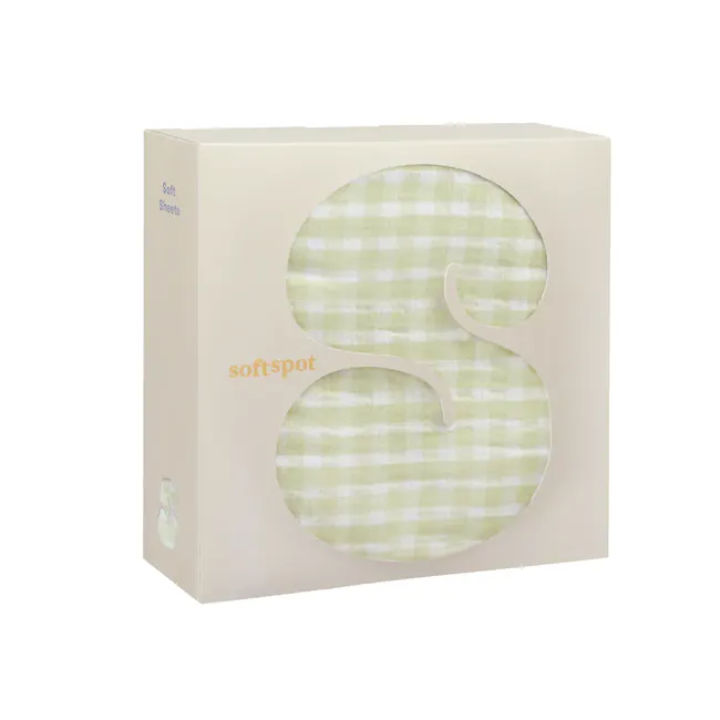 Soft Spot Soft Crib Sheet - Pistachio - 1