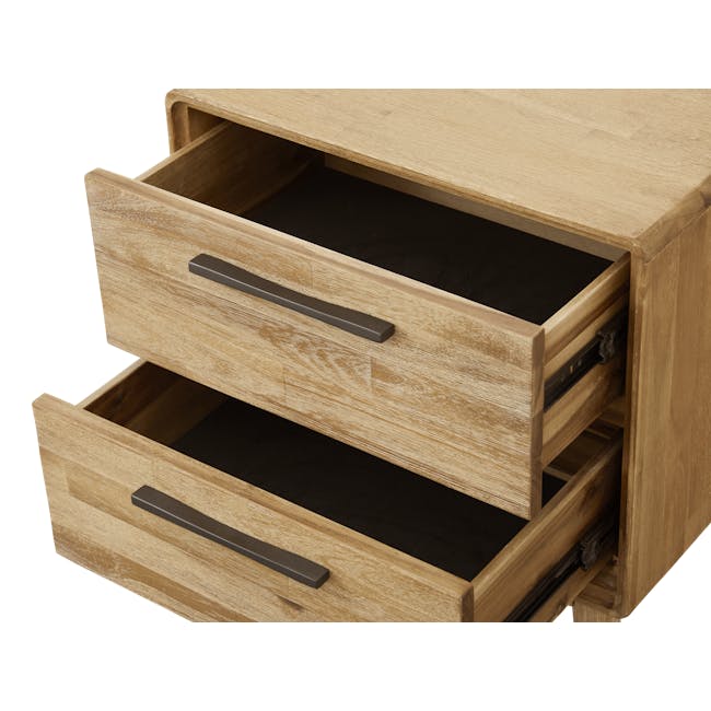 Todd Twin Drawer Bedside Table - 8