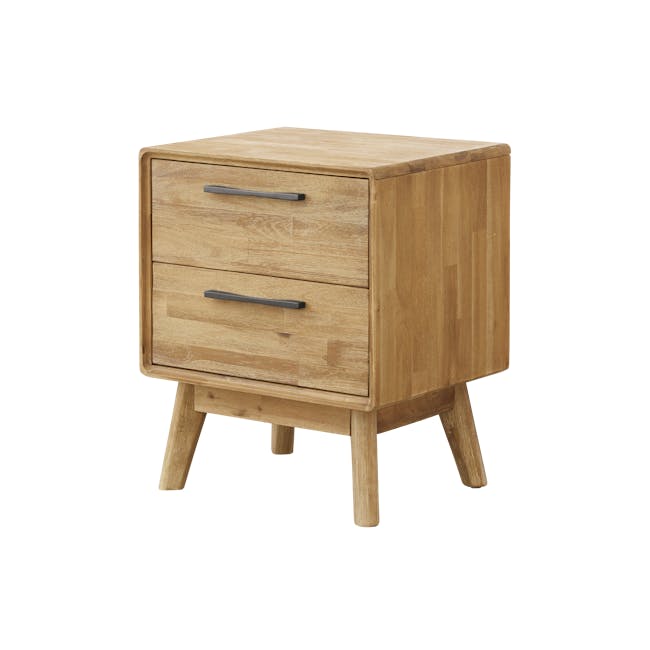 Todd Twin Drawer Bedside Table - 3