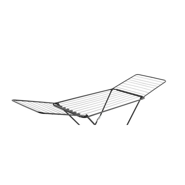 Metaltex Fuji Onyx Wing Laundry Drier - Black - 3 - Modern outdoor lounge chair, sleek metal frame, ergonomic design