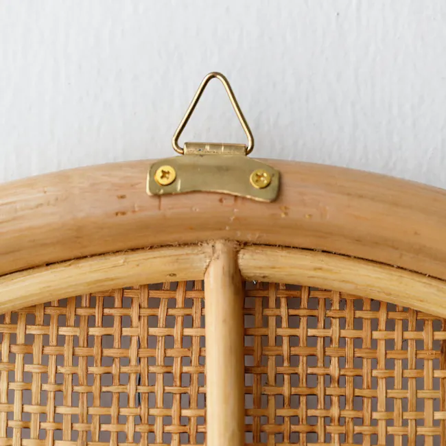 Tulum Rattan Arched Mirror - Natural - 6