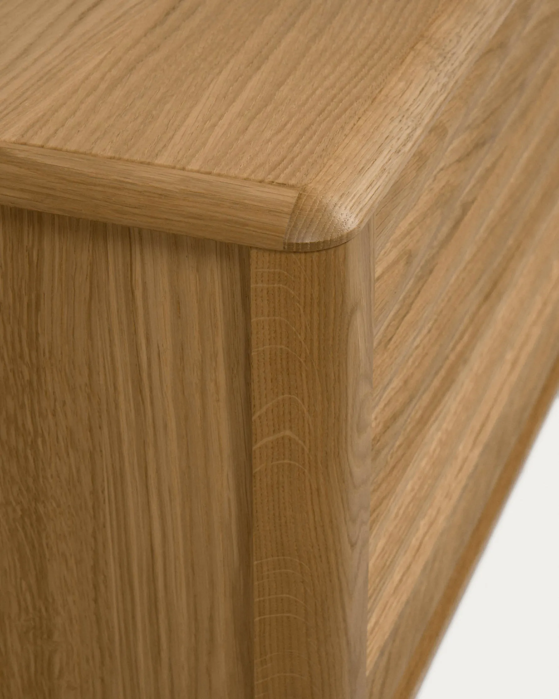 Lenon 2-Door Solid Wood and Oak Veneer TV Stand, 200 x 57 cm, FSC MIX - 7