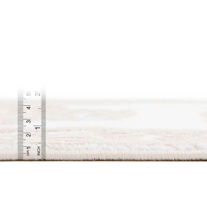 Snow White 122cm x 122cm Hermitage Round Rug - 9