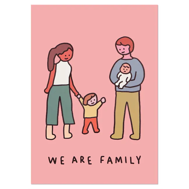 A3 Poster - Family of Four 1 (Zero Per Zero) - 2
