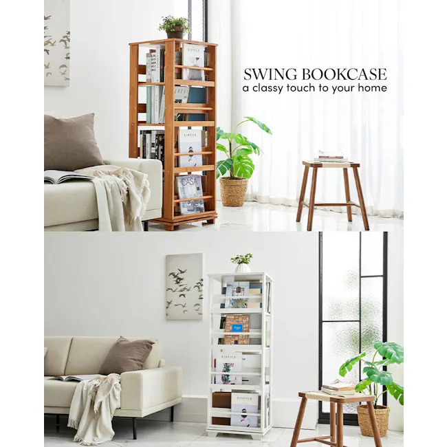 Swing Bookcase - Momsboard (White) - 5