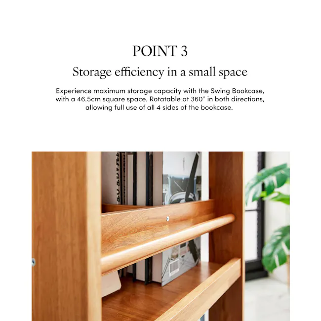 Swing Bookcase - Momsboard (White) - 8