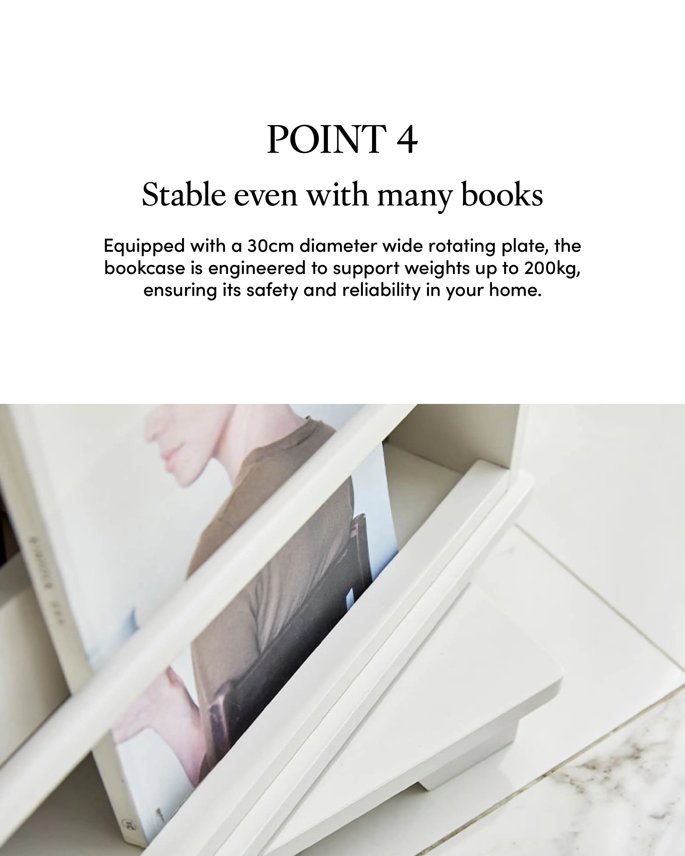 Swing Bookcase - Momsboard (White) - 9