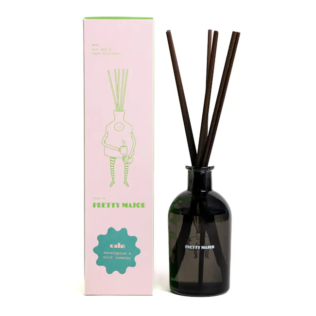 Calm: Eucalyptus & Wild Jasmine Reed Diffuser - Pretty Major - 2