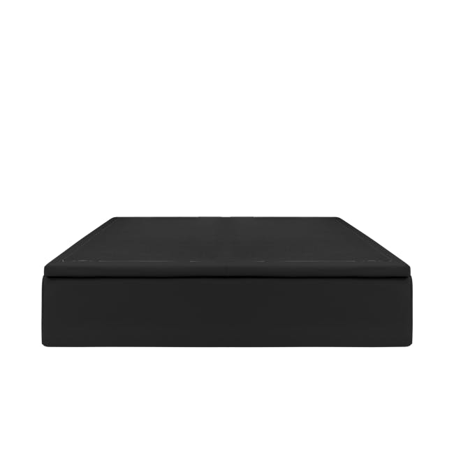 ESSENTIALS Queen Storage Bed - Black (Faux Leather) - 1