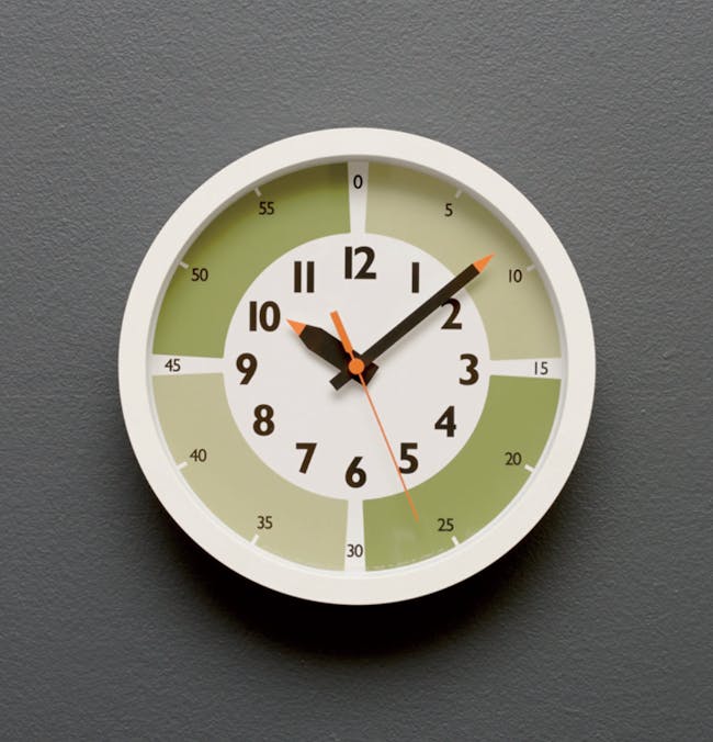 Montessori Fun Pun Clock Colour - Green - 1