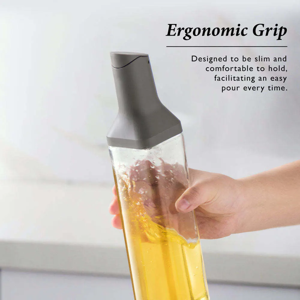 Table Matters DRIP 500 ml Multifunctional Auto-Opening and Leak-Proof Oil Container - White - 9