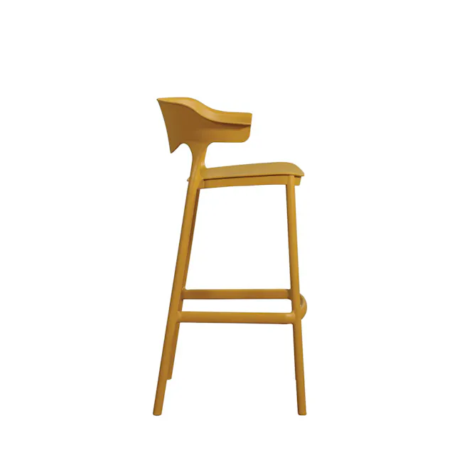Yato Halved-Arm Bar Chair - SH750 - Mustard Yellow - 4