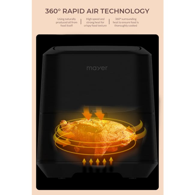 Mayer 5L Digital Air Fryer MMAF504D - 7