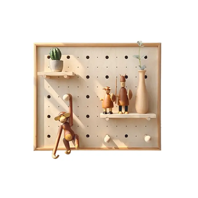 Wooden Pegboard Box, 39cm x 49cm - 1