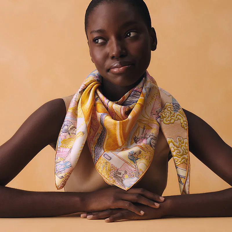 Hermès Scarf 90 - Silk Twill with Hand-Rolled Edges (90cm) - 7