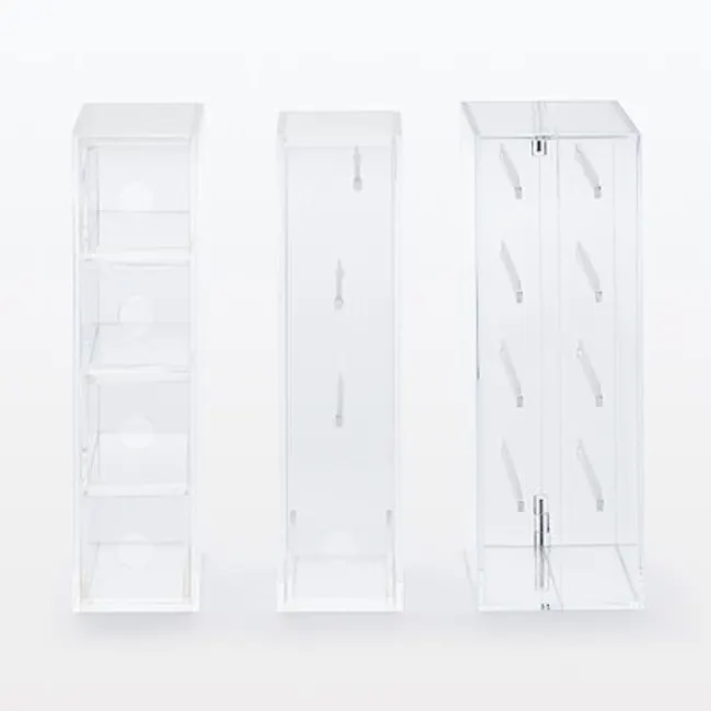 MUJI Acrylic Necklace and Earring Case - 9