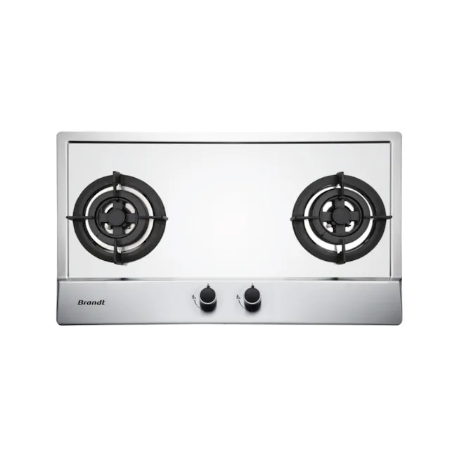 Brandt TG1782XPB - 75cm Stainless Steel Gas Hob 2 Burners (PUB/Town Gas) - 2