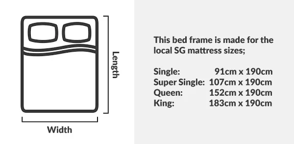 Beaumont Edition Wood Bed Frame Solid Oak Wood - Super Single - 7