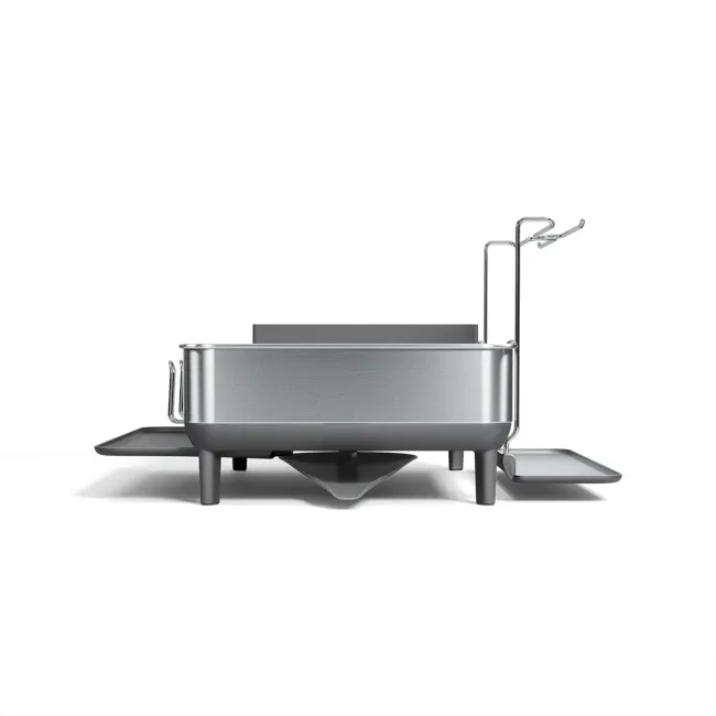simplehuman Compact Steel Frame Dishrack - Brushed - 5