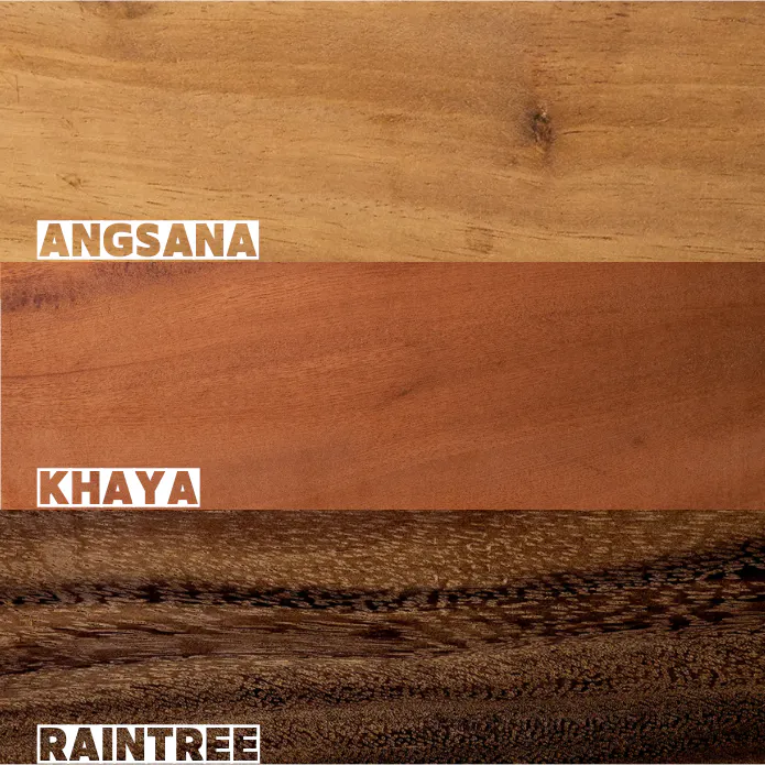 African Mahogany Coffee Table (Geo Table) - 400mm x 400mm - 11