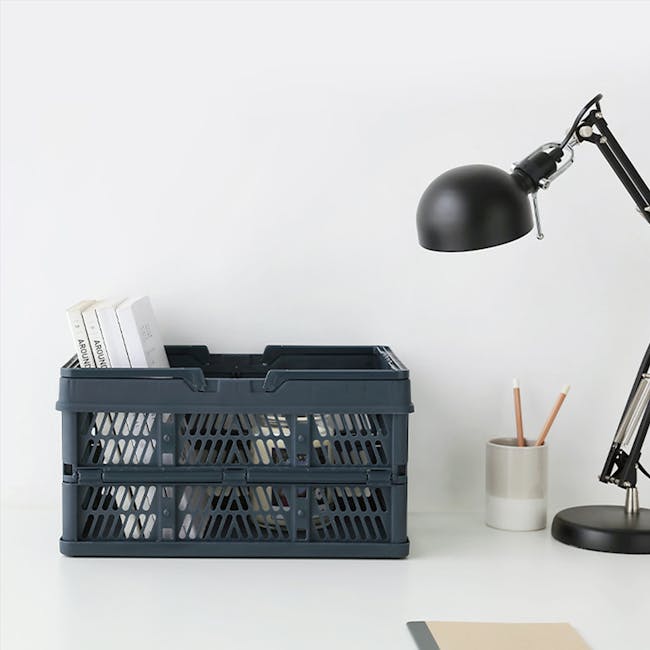 Kono Foldable Storage Basket 18L - Navy - 3