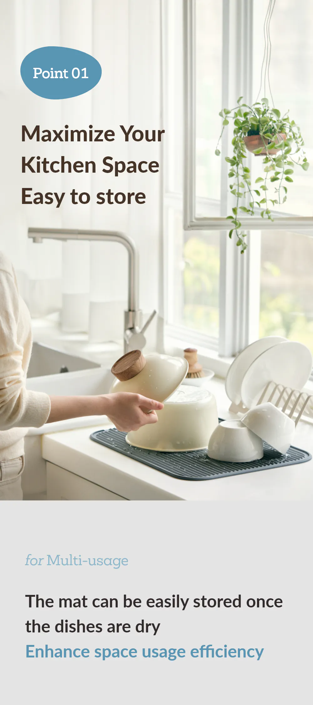Modori Drying Mat & Rack Set - 9