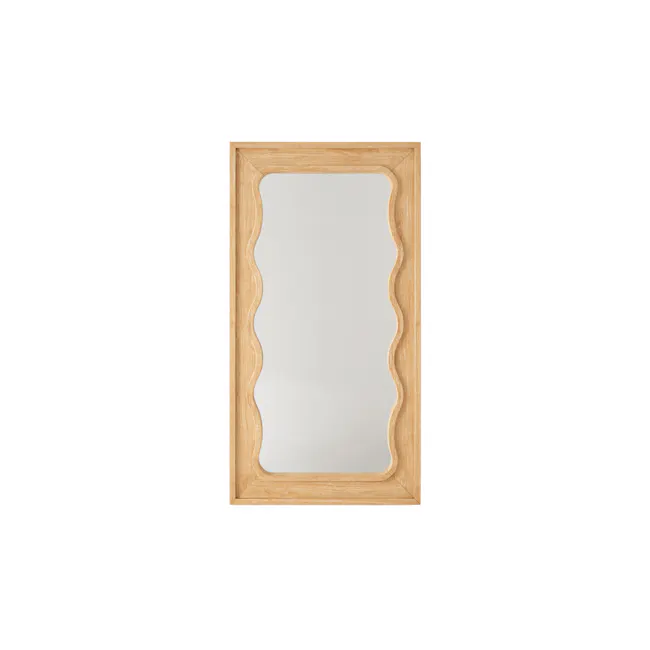 Serena Floor Mirror - White Wash - 2