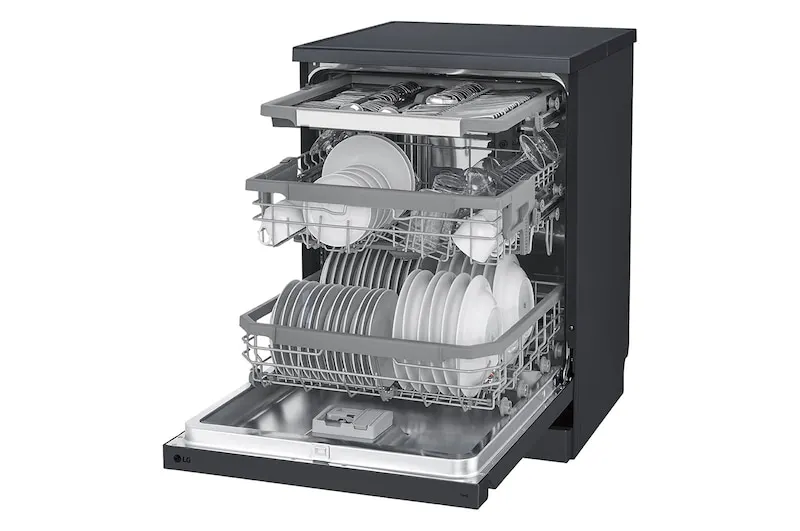 LG Front Control Smart Wi-Fi Enabled Dishwasher in Matte Black - DFC425FM - 9
