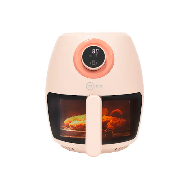 Mayer 3.5L Digital Glass Air Fryer MMGAF350D - Peach Orange - 4