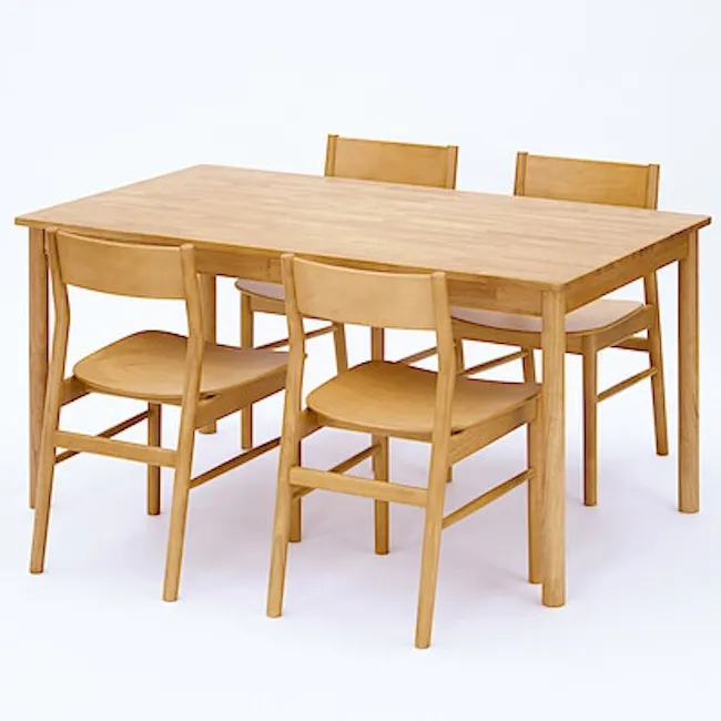 MUJI Wooden Dining Table - W140 x D80 x H72 cm - 5