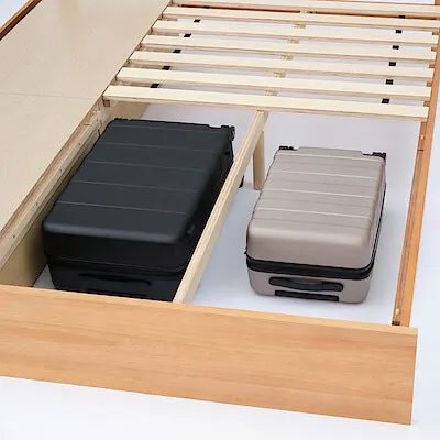 Wooden Storage Bed Queen W167.5xD201.5xH74cm - 9