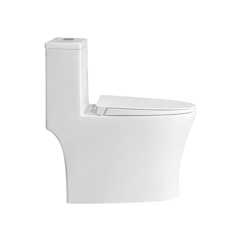 Rubine PN-105S06 One-Piece Toilet (Punta Nera Collection) - White - 7