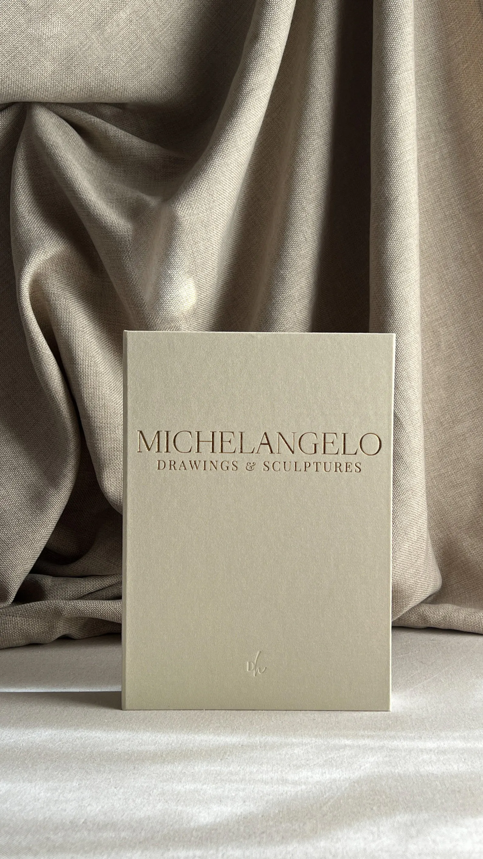 Decorative Coffee Table Book Box Set - MICHELANGELO (Set of 2, Linen) - 9