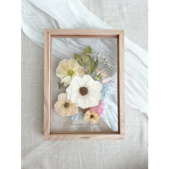 A4 Pressed Flower Frame – Finely Pressed (Natural) - 5