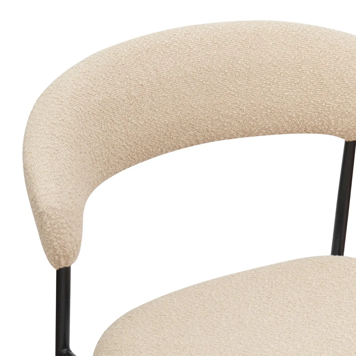 Khloe Cloud Beige Dining Chair - 7