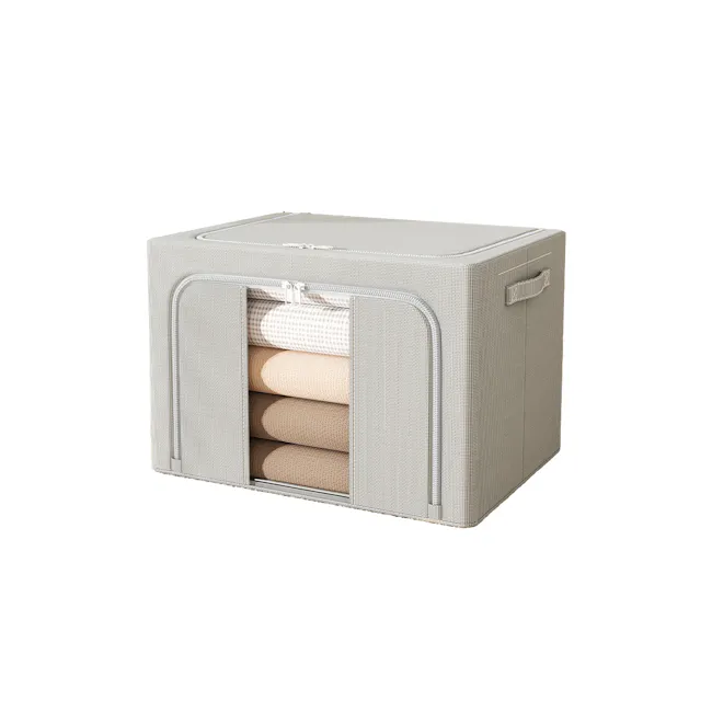 Julius Fabric Window Storage Box (3 Sizes) - Grey - 1
