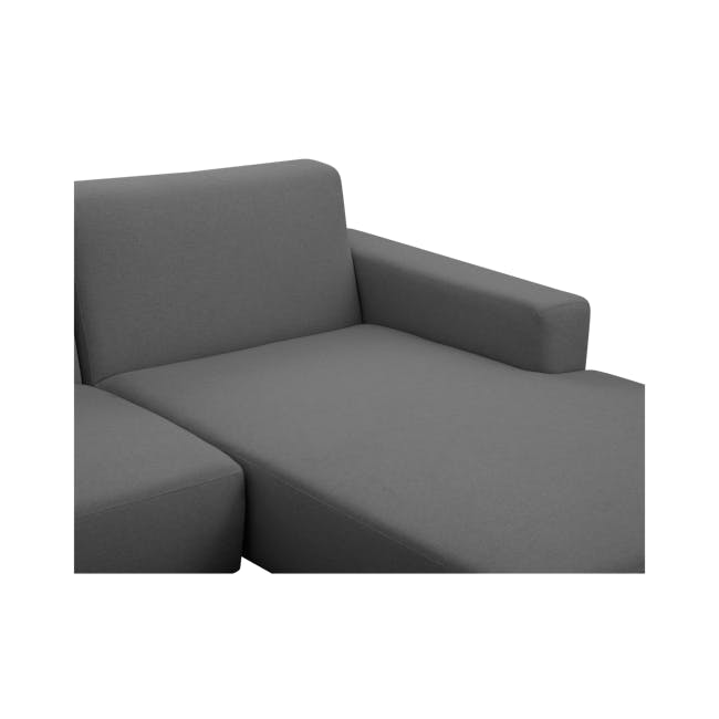 Cairo L-Shaped Sofa - Oak, Charcoal Grey - 7