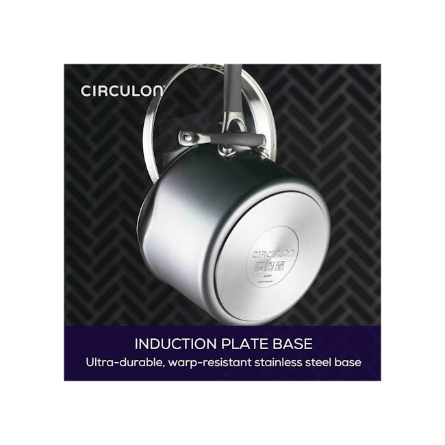 Circulon ScratchDefense A1 Nonstick Milk Pan with Spout - 5 - Circulon induction plate base, ultra-durable, warp-resistant