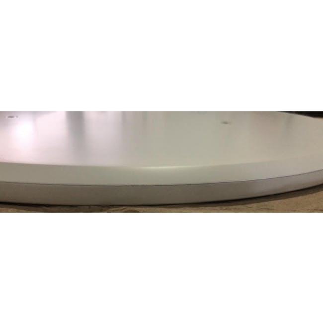 (As-is) Carmen Round Dining Table 0.6m - White - 9 - 10