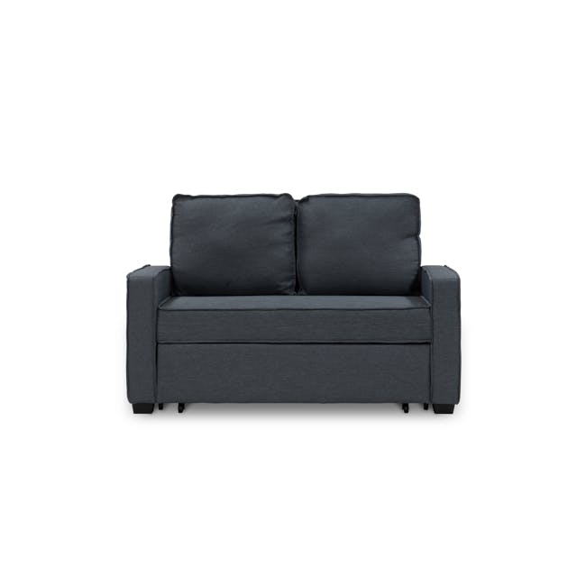 Arturo 2 Seater Sofa Bed - Anthracite - 1 - Grey upholstered sofa, modern design, comfortable seating, minimalist style