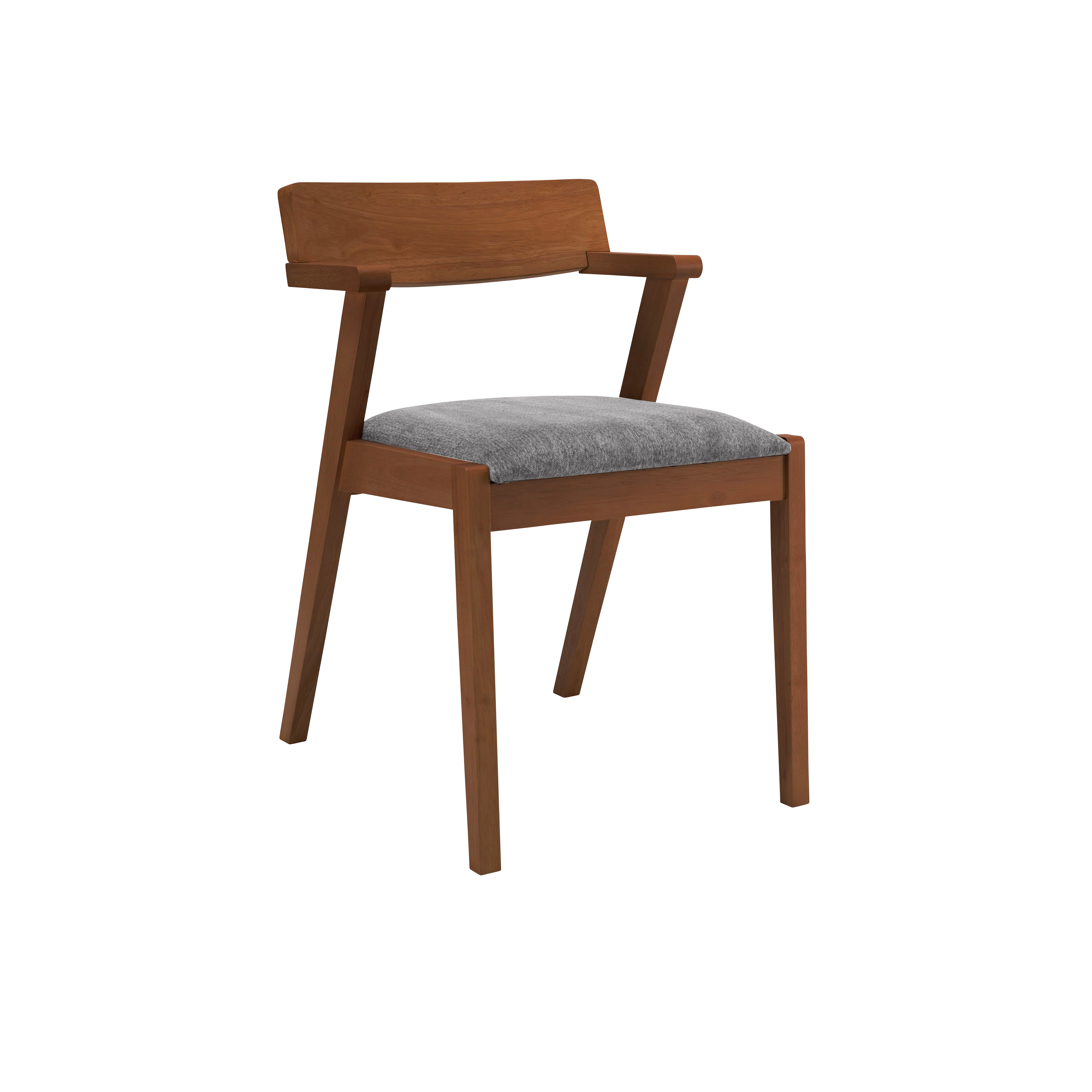 (As-is) Imogen Dining Chair - Cocoa, Dolphin Grey (Fabric) - 3