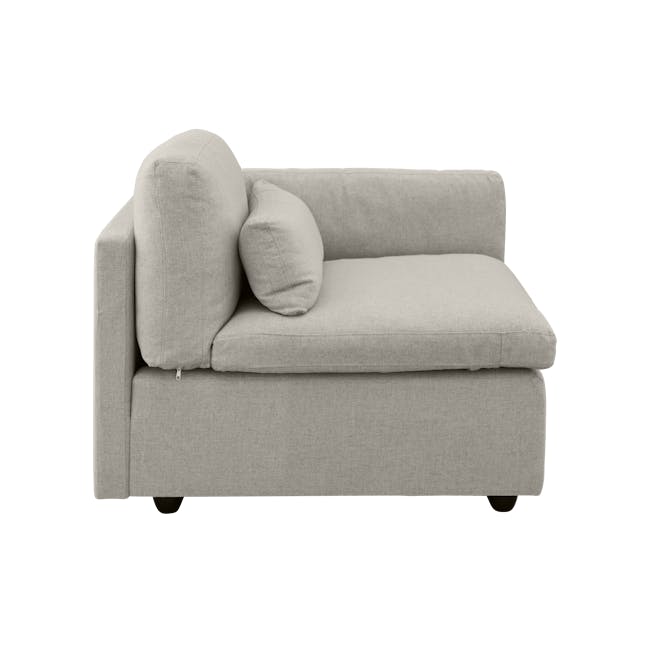Liam 3 Seater Sofa with Ottoman - Ivory - 6