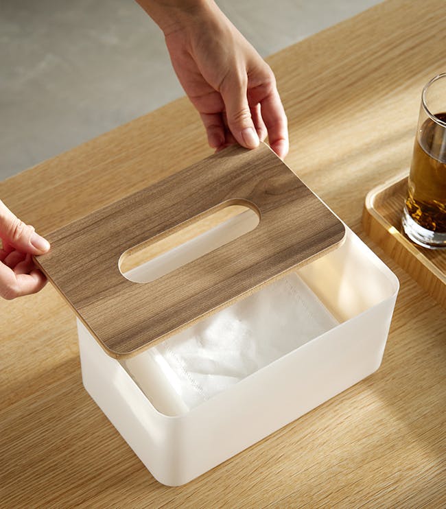 Wooden Tissue Box - Olive - 3