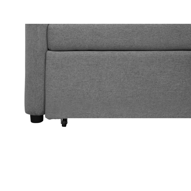 Asher L-Shaped Storage Sofa Bed - Dove Grey - 12