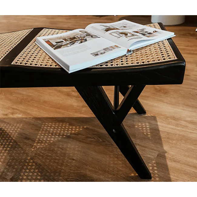 Harmony Rattan Bench - Black, Extra Large - 4
