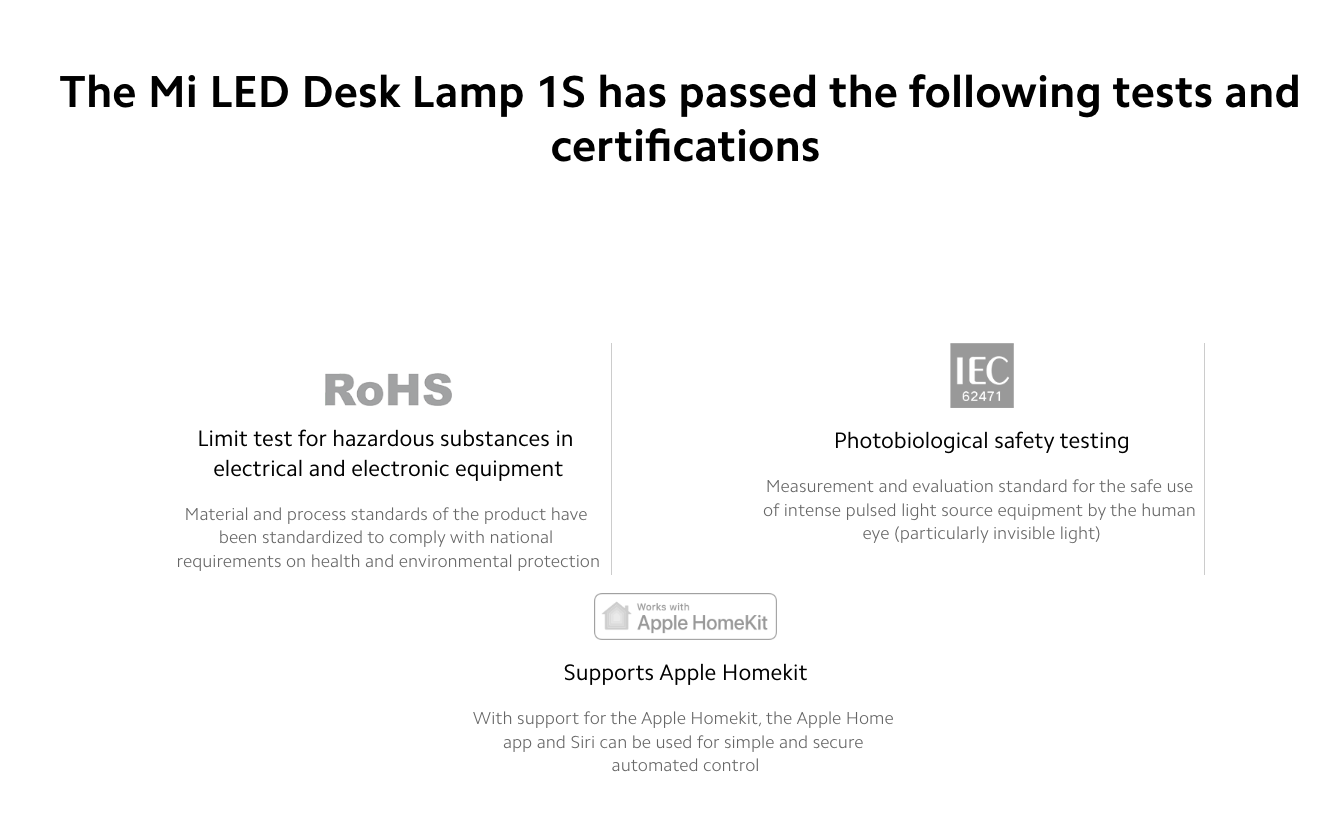 mi led desk lamp 1s homekit