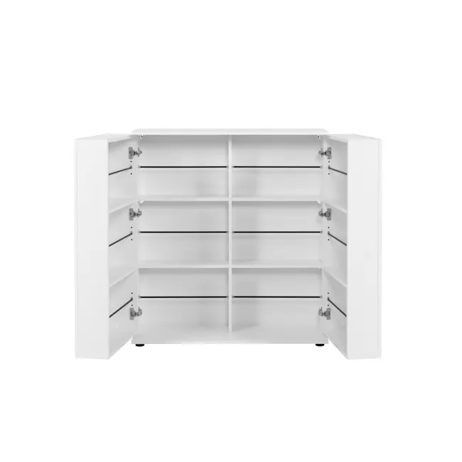 (As-is) Satos Shoe Cabinet 1m - White - 18
