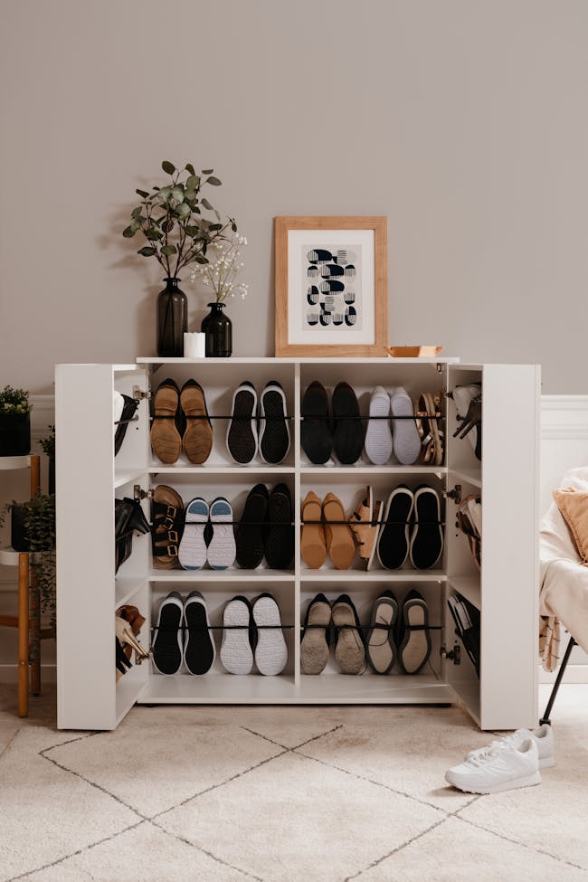 Satos Shoe Cabinet 1m - White - 1